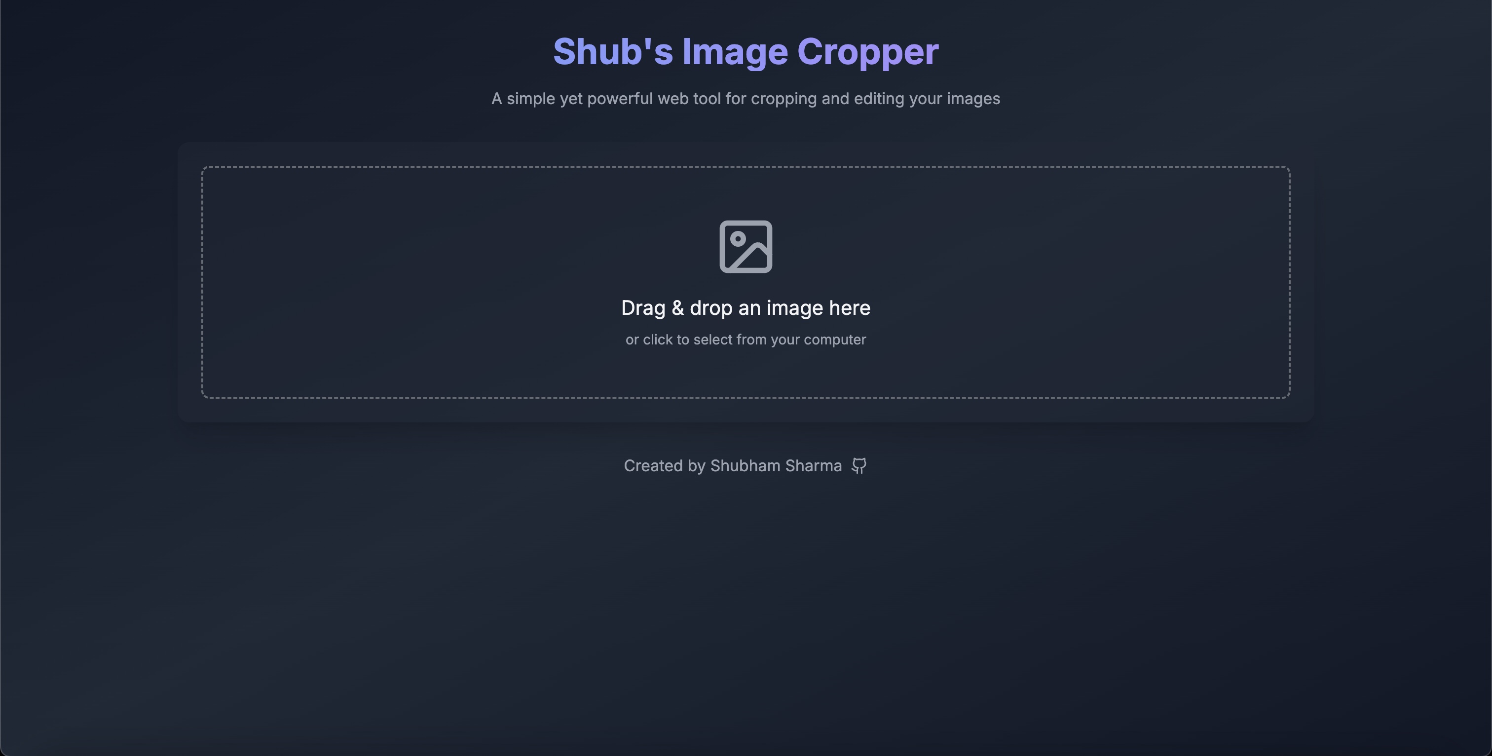 Web Image Cropper